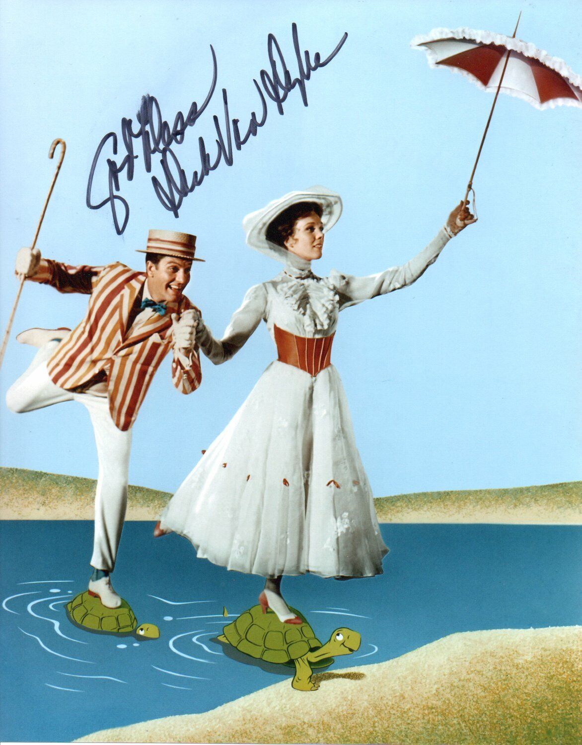 Dick Van Dyke Hand Signed 10 by 8 inches Photo Poster painting Autograph Mary Poppins Chitty