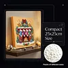 (25x25cm)DIY Pearl Painting Xmas Framed Handmade Pearl Material Art Kit Living Room Decor