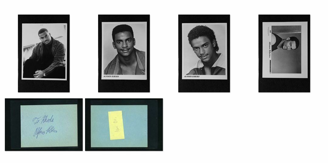 Alfonso Ribeiro - Signed Autograph and Headshot Photo Poster painting set - Fresh Prince of Bel-