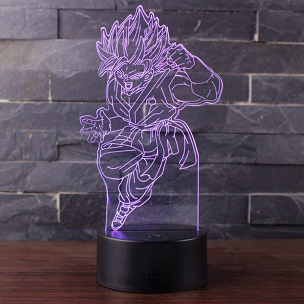 

Dragon Ball Monkey King 3D Night Light Colorful USB Interface Creative Visi, 501 Original