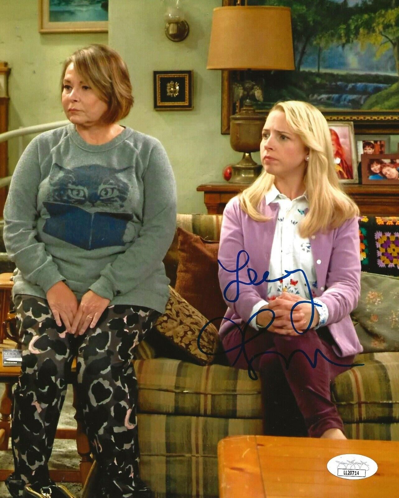 Lecy Goranson Roseanne signed The Conners 8x10 Photo Poster painting autographed Becky 4 JSA