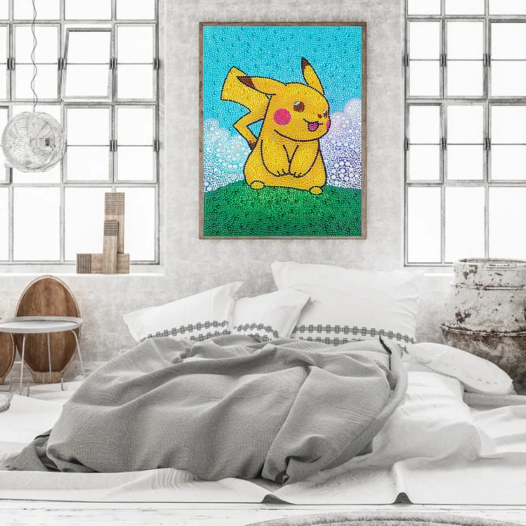 Pokémon Pikachu 30*30cm full round drill diamond painting