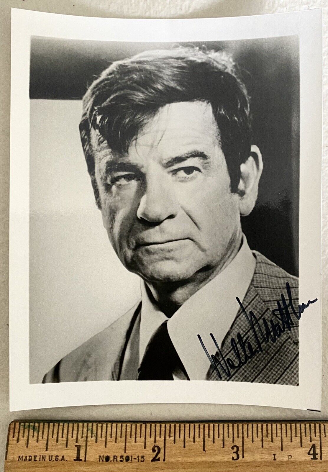 Walter Matthau Signed Vintage Celebrity Autograph 4x5 Photo Poster painting The Odd Couple