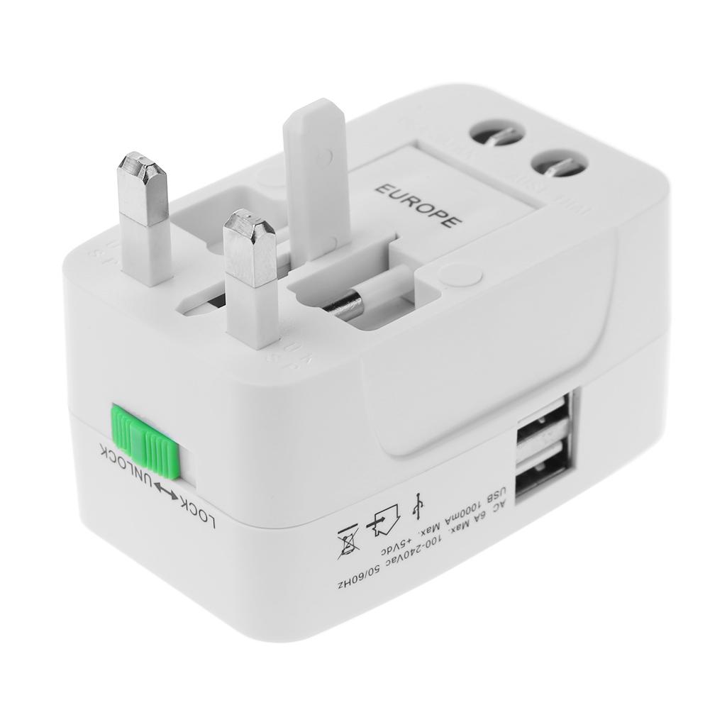 

Universal Worldwide Charger Travel AC Power Plug Adapter w/Dual USB Ports, 501 Original