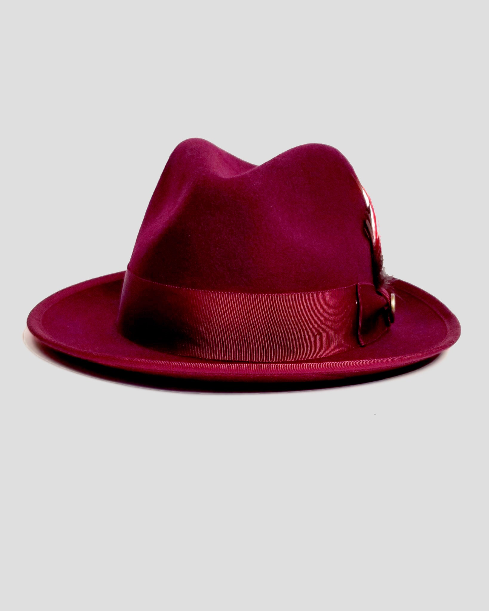 Miller Ranch-SG Trilby Fedora &ndash; Burgundy