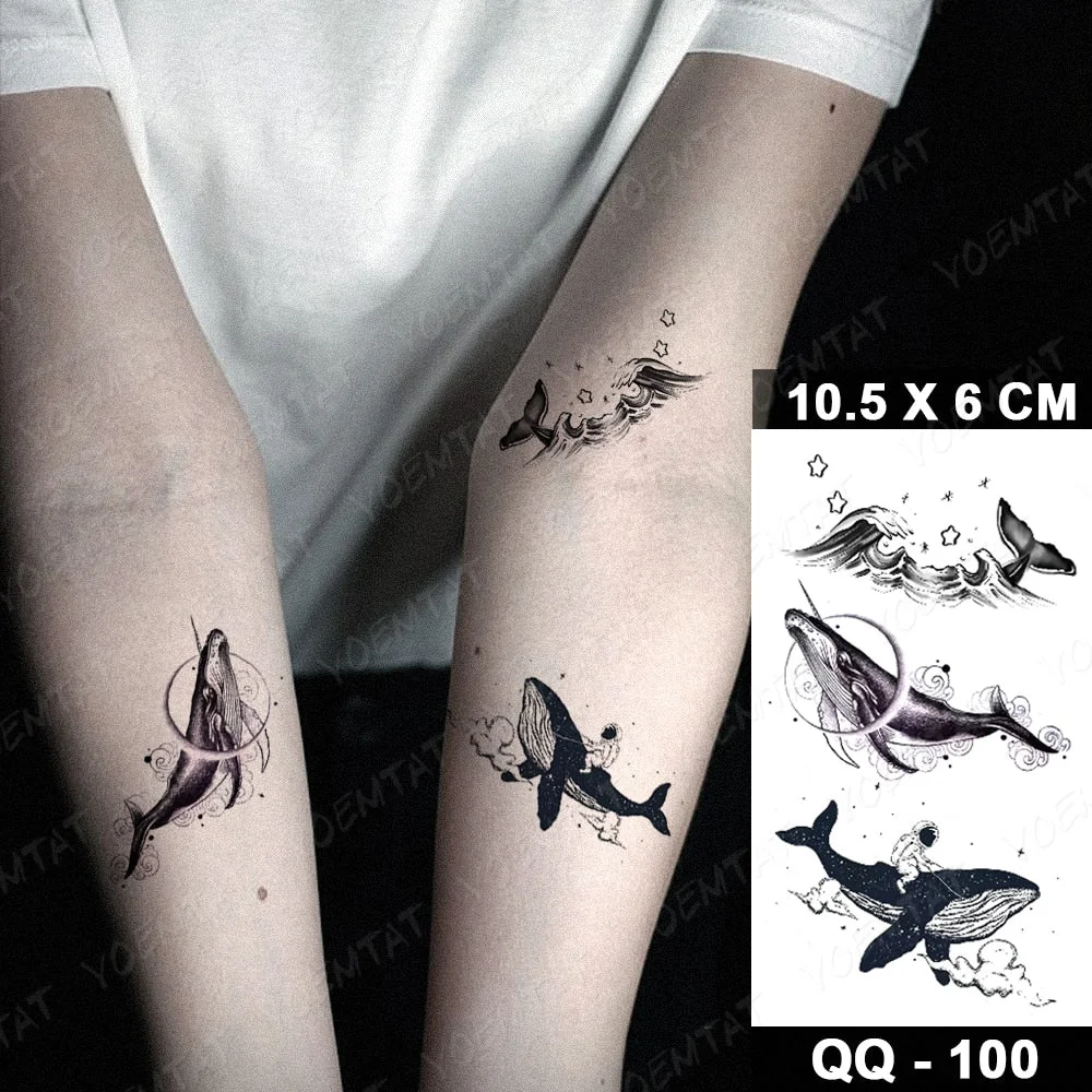 Waterproof Temporary Tattoo Sticker Cloud Lightning Magic Flash Tatoo Small Cute Crystal Hand Wrist Fake Tatto For Body Art
