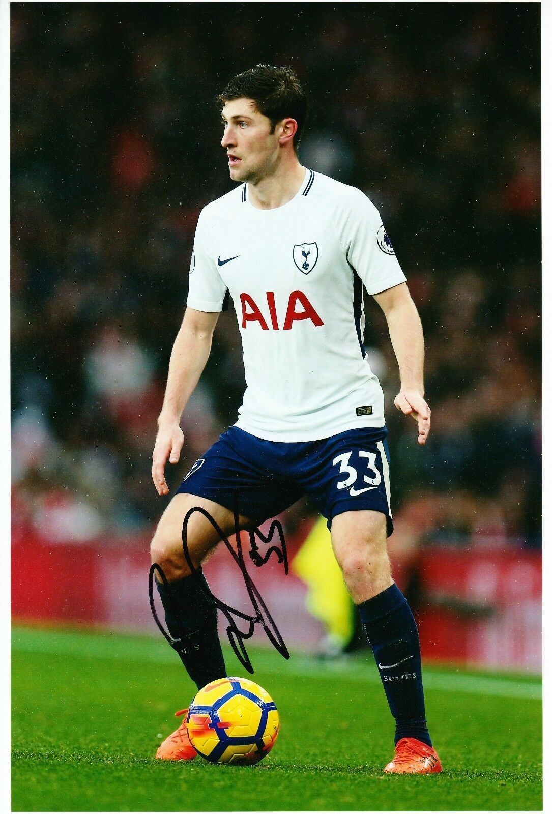 Ben Davies Signed 12X8 Photo Poster painting SPURS Tottenham Hotspur AFTAL COA (1670)