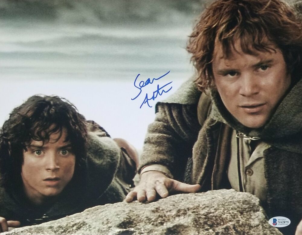 Sean Astin signed Lord of the Rings Photo Poster painting BAS autographed