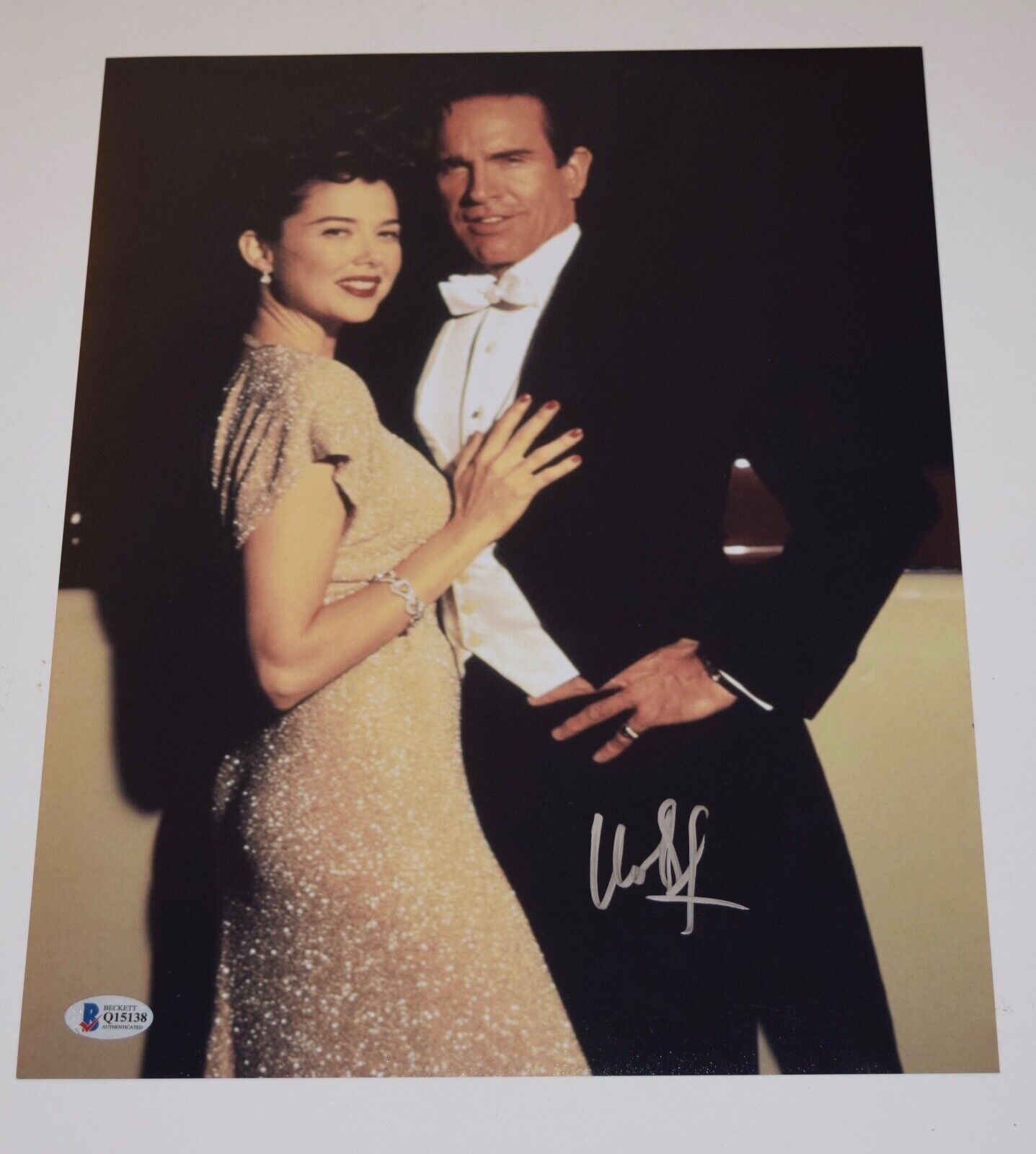 Warren Beatty Signed Autographed 11x14 Photo Poster painting BUGSY BAS Beckett COA