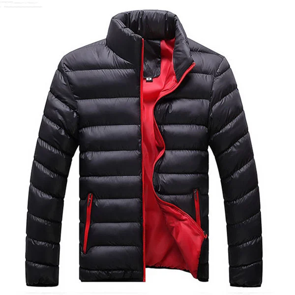 FTLZZ New Autumn Winter Jackets Parka Men Warm Outwear Casual Slim Mens Coats Windbreaker Quilted Jackets Men M-6XL