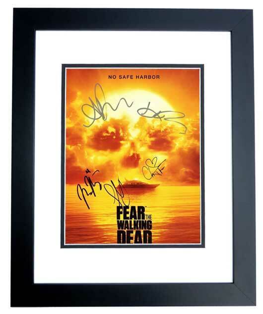 Fear The Walking Dead Cast Signed 11x14 Photo Poster painting by Alycia Debnam Carey +4 - FRAMED