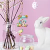 (US Only)PET Double Sided Special Shaped Easter Alphabet DIY Diamond Painting Keychain