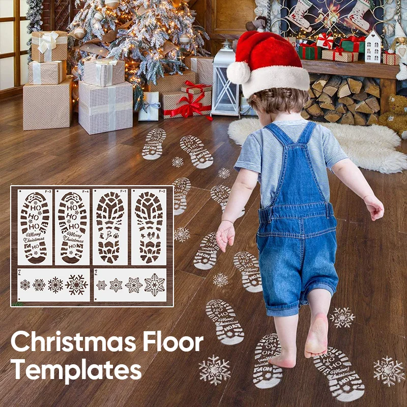 SAKER&reg; Santa Footprints Floor Templates