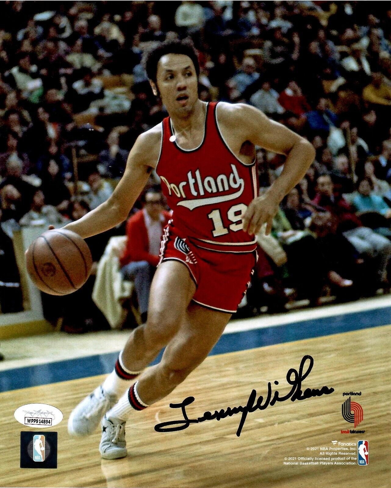 Lenny Wilkens autographed signed 8x10 Photo Poster painting NBA Port Land Trail Blazers JSA COA