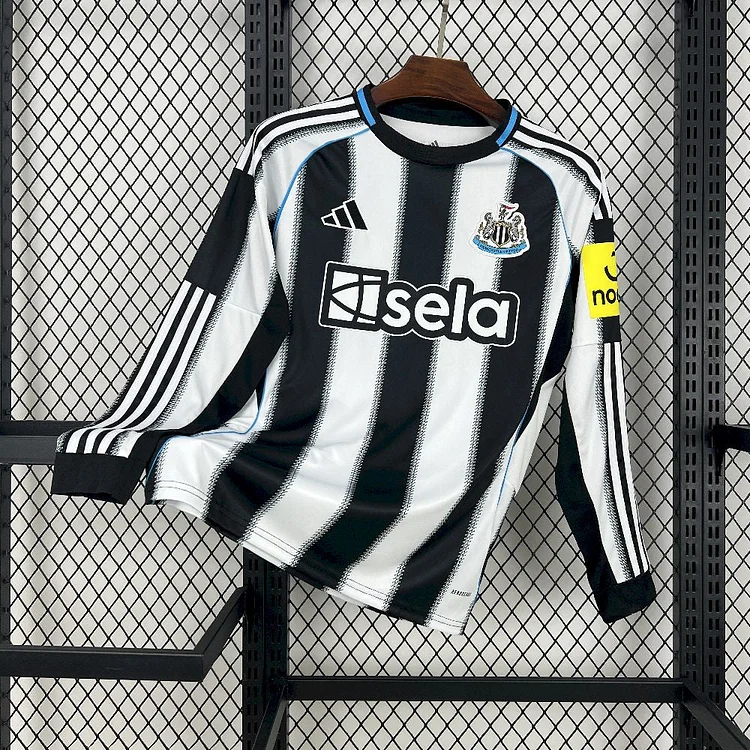 【S~4XL】Newcastle United 25/26 Long Sleeve Home Shirt