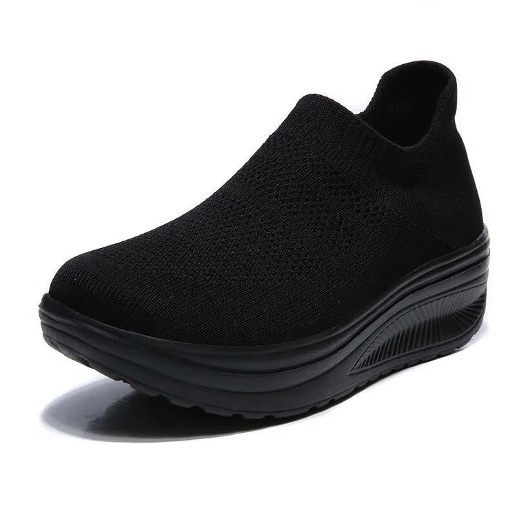 KnitFlat Cloud Wedge Casual Comfy Sneaker shopify Stunahome.com