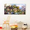 Garden Cottage - Full Round Diamond Painting(100x50cm)