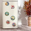 6Pcs Diamond Painting Fridge Magnet /Sticker for DIY Home Art Crafts