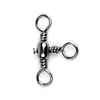140Pcs Fishing Swivel Snaps Kit Ball Bearing Swivels Triple Swivel Connectors