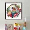 Parrot On A Wreath-14CT Stamped Cross Stitch 27*27cm/10.63*10.63in tapestrymarket