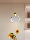 Modern LED Pendant Light Chandelier Long Hanging Light Gold for Office Entrances