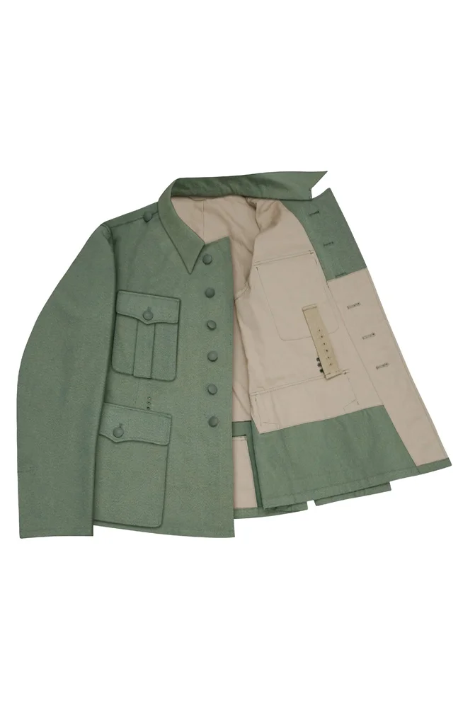   Polizei German M1941 Officer Mottled Green Summer Tunic Feldbluse German-Uniform