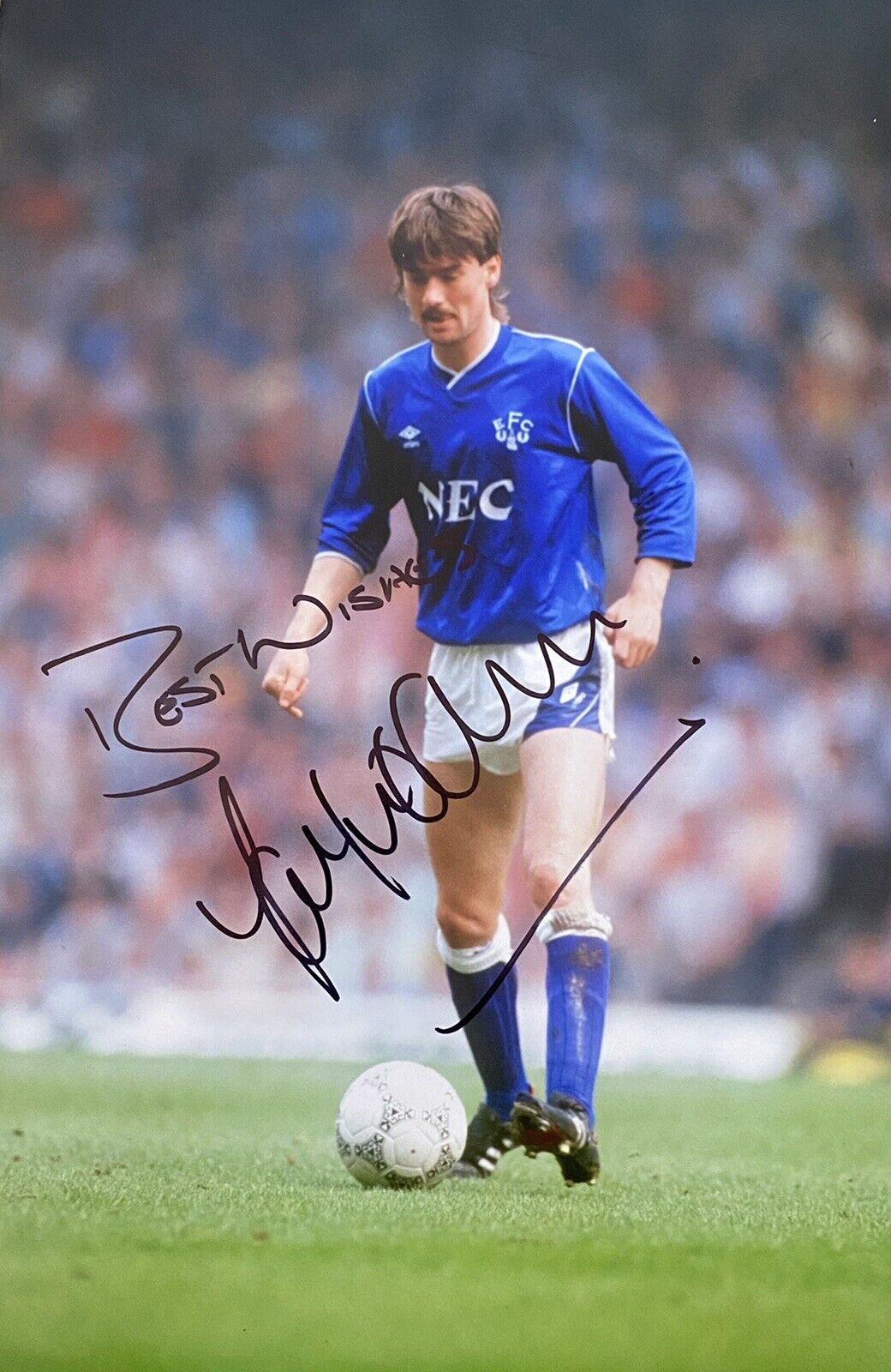 Ian Snodin Genuine Hand Signed Everton 12x8 Photo Poster painting 3