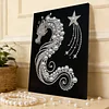 (30x40cm)Dragon DIY Pearl Painting Framed Grape Handmade Pearl Material Art Kit Living Room Decor