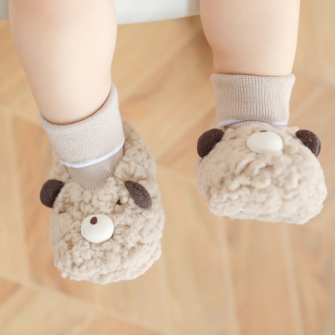 Letclo™ Winter Cute Cartoon Baby Toddler Socks Shoes letclo Letclo