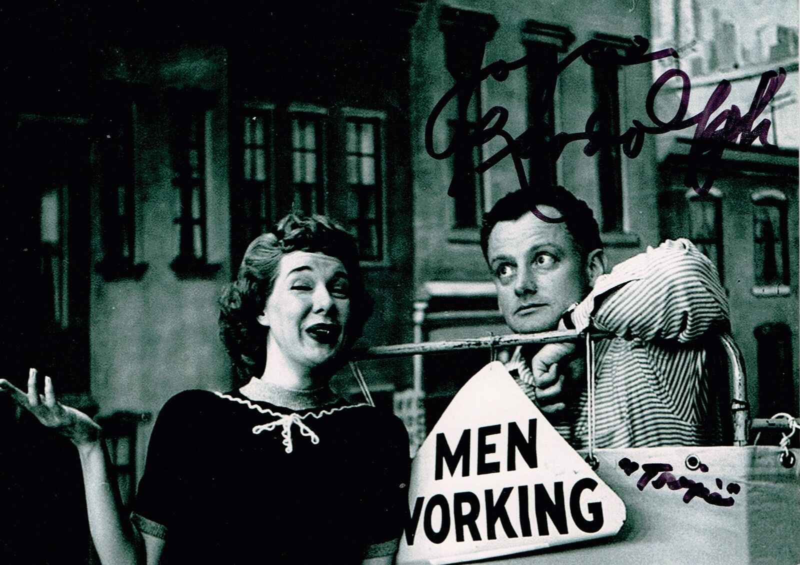 Joyce Randolph Hand Signed Autograph Photo Poster painting Trixie Norton Honeymooners Actress