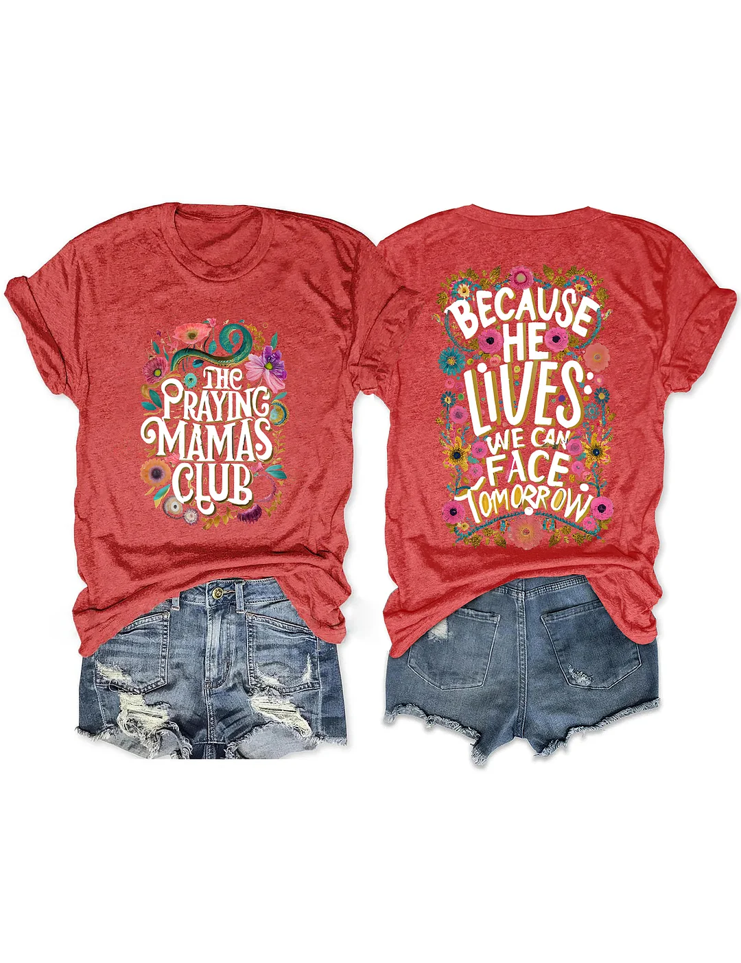 Praying MAMAS Club Christian T-shirt