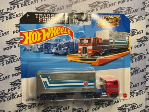 Dronehint Hot Wheels 1:64 2024 Track Fleet Transformers Optimus Prime Toy