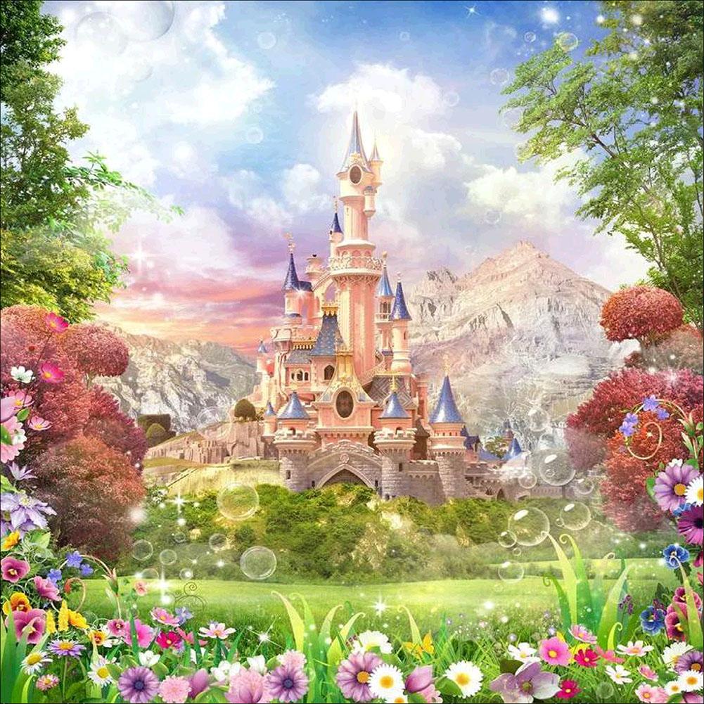 

30x30cm Round Drill Diamond Painting-Bubble Castle, 501 Original