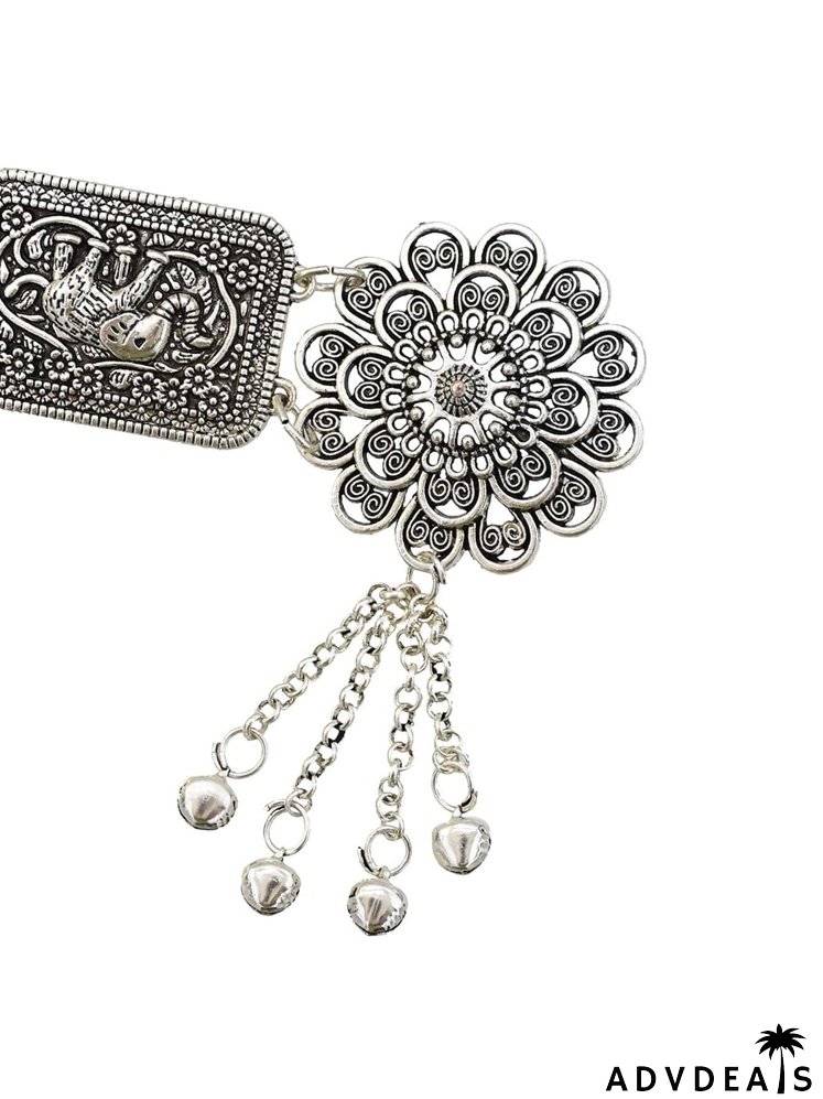 Flower Decor Chain Belt