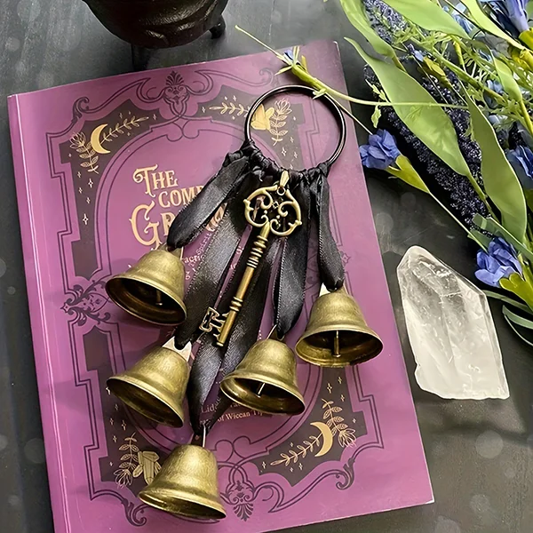Evil Eye Witch Bells With Key | Protection Bells Door Charm