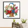 Diamond Painting-DIY Crystal Rhinestone Flower Basket(40x40cm)