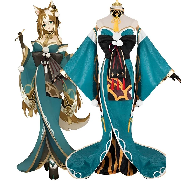 Genshin Impact Ms Hina Gorou Female Cosplay Costume