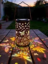 Colorful Butterfly Solar Lanterns Outdoor Waterproof Gift for Moms Women Mother Grandma Hanging Solar Lights for Yard Patio Porch Balcony Garden Decor