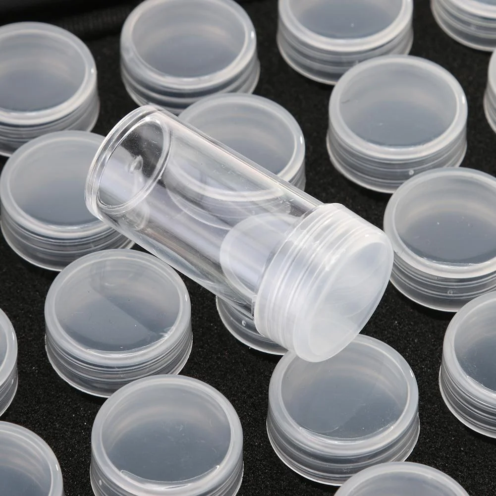 30 Bottles Diamond Painting Charms Box Embroidery Tool Storage Bag (Blue)