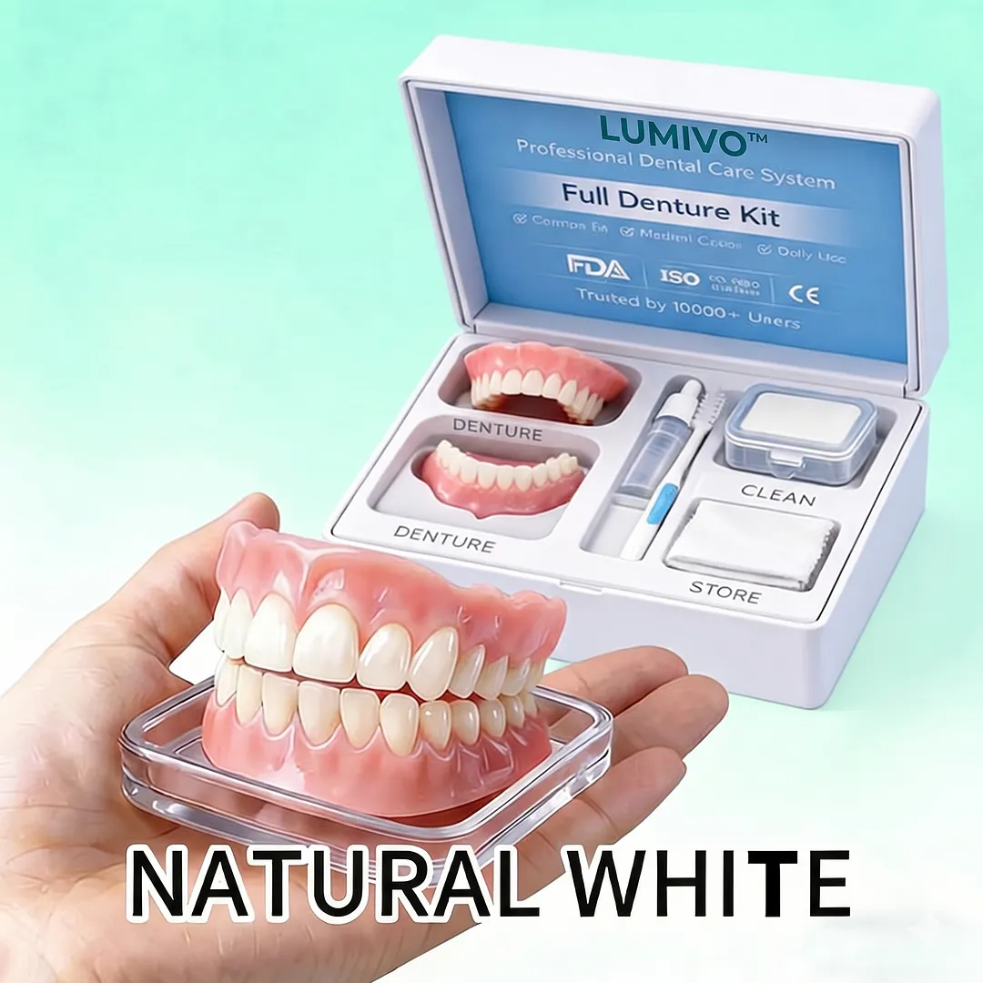🦷 LUMIVO&trade; Custom-Fit Dentures ⏰ ENDS TODAY   70% OFF | Smile with Confidence