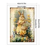 Retro Bunny - 11CT Stamped Cross Stitch - 40*60cm