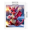 Red Dragon-11CT Stamped Cross Stitch 40*50cm/15.75*19.69in