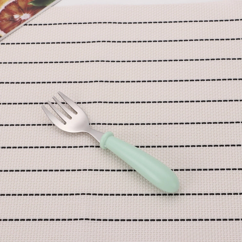 Cute Solid Color Stainless Steel Tableware