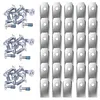 30Pcs For Segway Navimow Smart Lawnmower Replacement Blades With Screws Robotic Lawn Mower Blades 35x18x0.9MM Stainless Steel Lawnmowers Blade Kit Lawn Mower Accessories