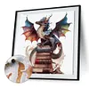 Flying Dragon In Book-Paint by Numbers Acrylic Paintingg 40*40CM(Watercolor)