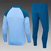 2023/2024 Manchester City Half-Pull Training Suit blue Football Shirt 1:1 Thai Quality Set love fball