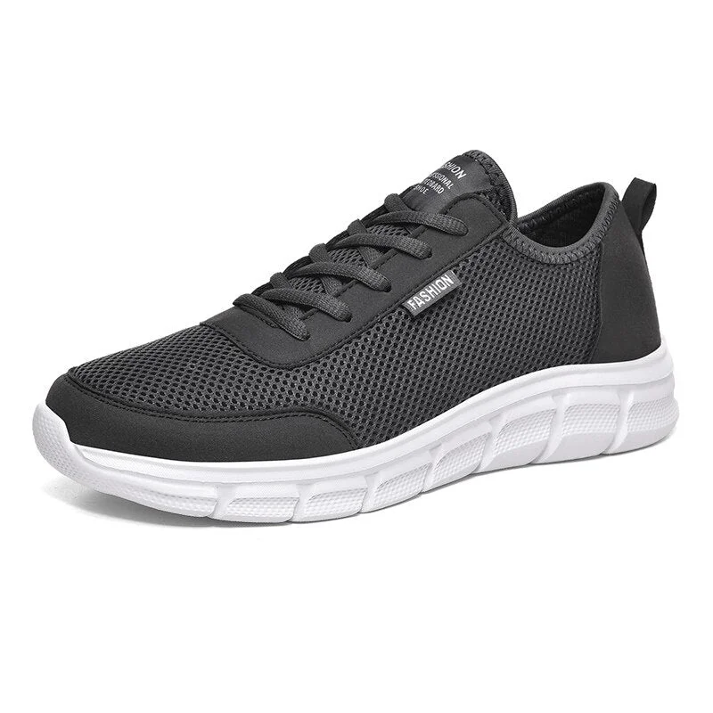 Plus Size 35-48 Breathable Mesh Running Shoes For Men Women Lightweight Walking Sports Shoes Lace-up Casual Shoes Lover Sneakers