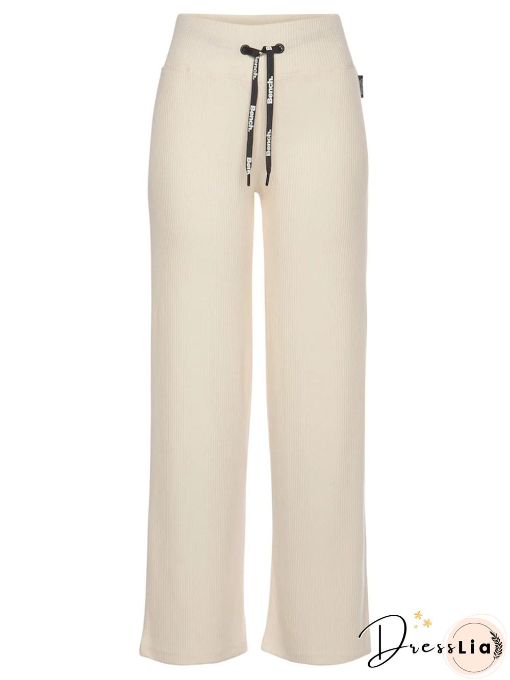 Casual Plain Elastic Waist Loose Pants