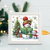 5D DIY Partial Special Shaped Drill Diamond Painting Xmas Snowman With Frame Kit19.2x19.2cm