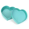 Diamond Painting Plastic Sky Blue Tray Heart Shape Drill Plate 7x7cm